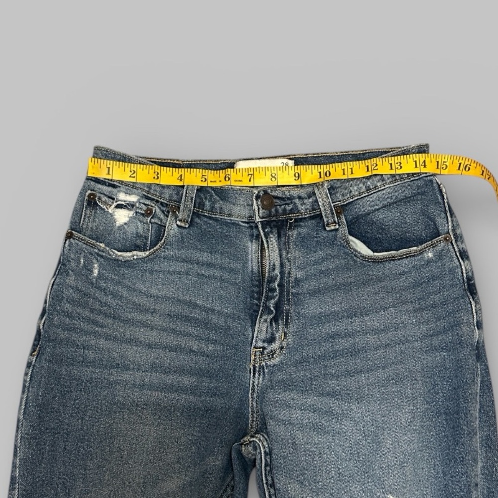 Abercrombie & Fitch Distressed Denim Mom Jeans - Picture 5 of 8